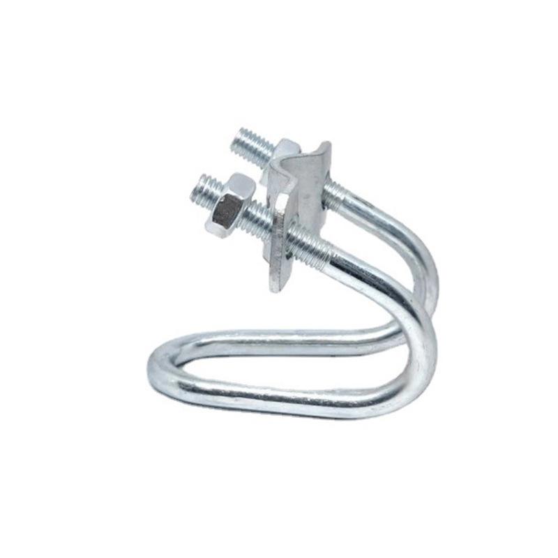 Cross-Border Double U-Bolt Pipe Clamp for Greenhouse - U-Shaped Fixed Buckle