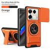 Funda para Infinix Note 40 Pro Cubierta para Infinix Note 40 Pro+ Plus Soporte Plegable Magnético Magsafe Cubierta de Armadura Militar Protección de Cámara