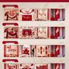 Complete Wedding Room Decoration Set: Curtains & Tassels for Bride's and Groom's Sides