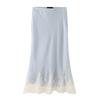 European and American Style, New Women's Clothing, Foreign Style Lace Underwear with Short Top and Lace Midi Skirt.