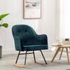 Rocking Chair Blue Velvet