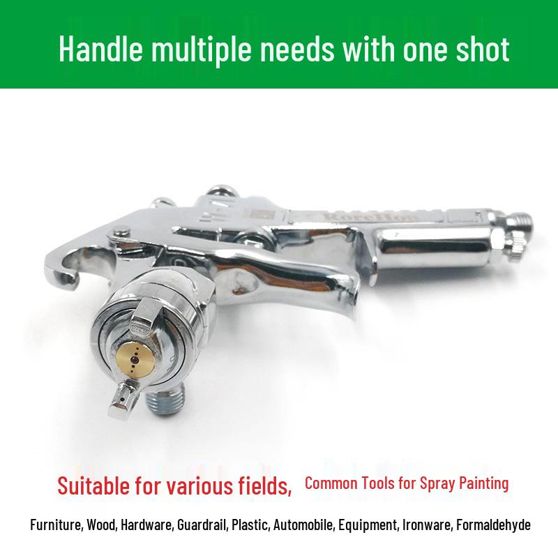 W-71 High Atomization Spray Gun for Sheet Metal, Automotive, Furniture, and Woodworking with Latex and Oil Paint Compatibility.