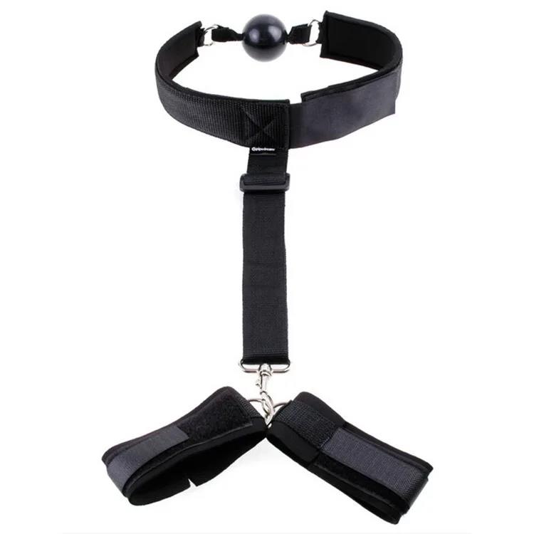 Breathable Silicone Ball Mouth Gag Adjustable Bondage Kit Soft Mouth BDSM Bondage Ball for Beginners Adult Couple Games Sex Toy