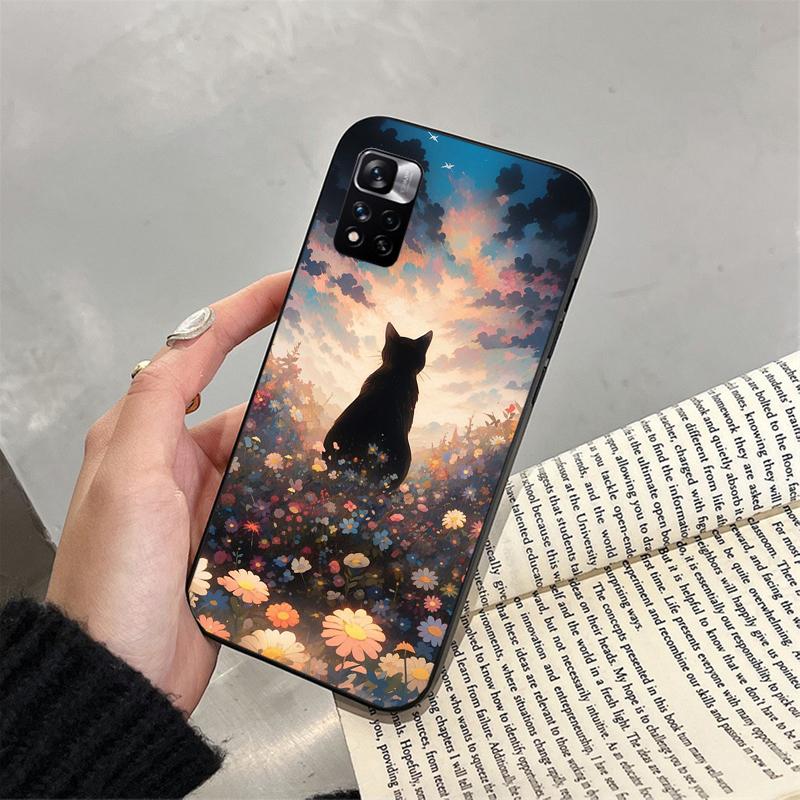 Cute Cat Phone Case For Xiaomi Redmi note 13 12 Pro 11S 11 10 Pro 10S 12S Redmi 10 13C 9C