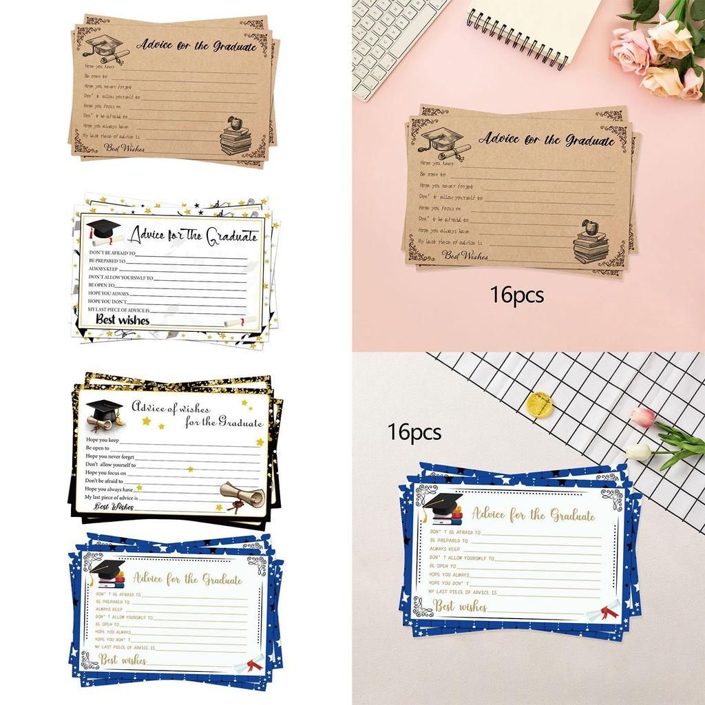 16 Pieces Graduation Cards Party Favors Party Decorations Portable Graduation