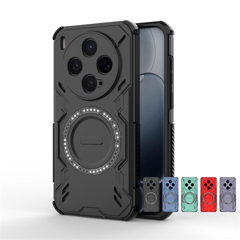 Custodia per Vivo X300 Custodia per Vivo X300 Pro Antiurto Armatura Rigida PC Adsorbimento Magnetico Ricarica Wireless Cover Posteriore Per Custodia Vivo X300