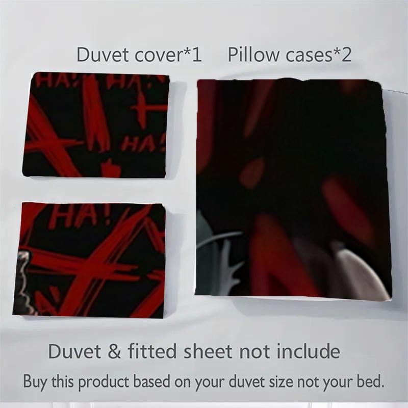 3pcs Jinx Bedding Set-Universal Three-Piece Suit for Bedroom, Guest Room, Living Room, Hotel Decor-Perfect Gift for Fans, Travelers, Daily U