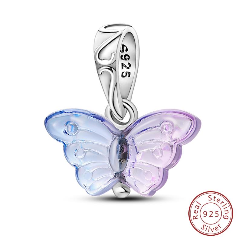 100% Copper Exquisite Cubic Zircon Butterfly Bee Ladybug Charms Bead Fit Qikaola Original Bracelet Fine Diy Jewelry