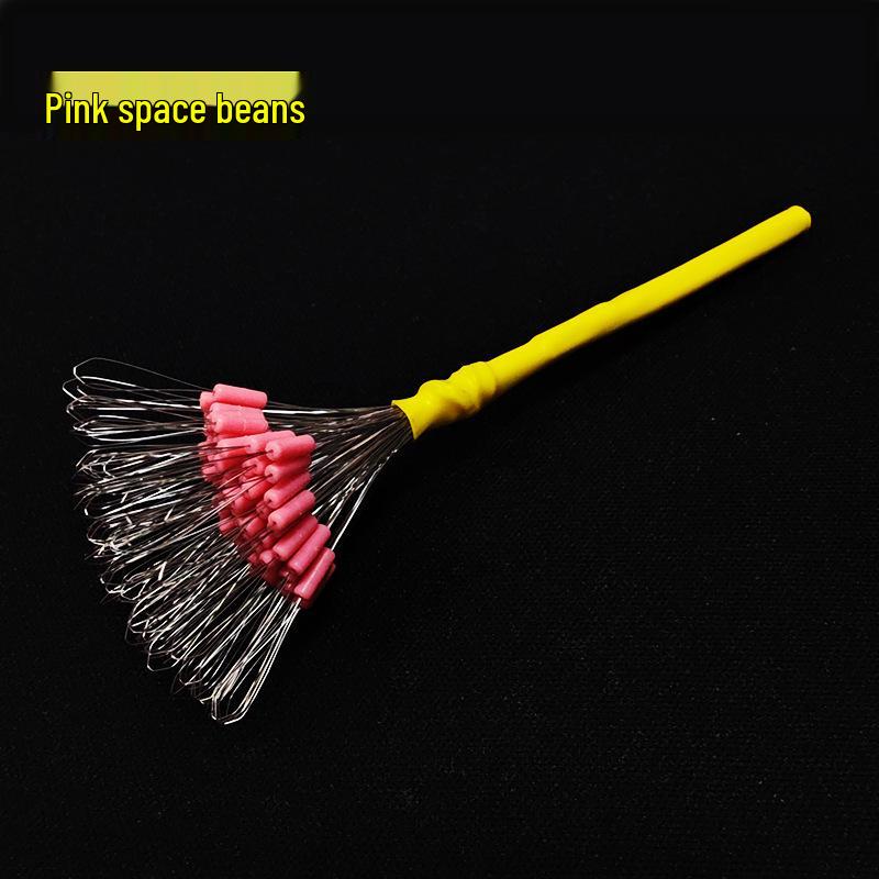 Premium Anti-Tangle Silicone Fishing Beads Set, 100pcs – High-Quality Space Bean Design for Superior Fishing Gear