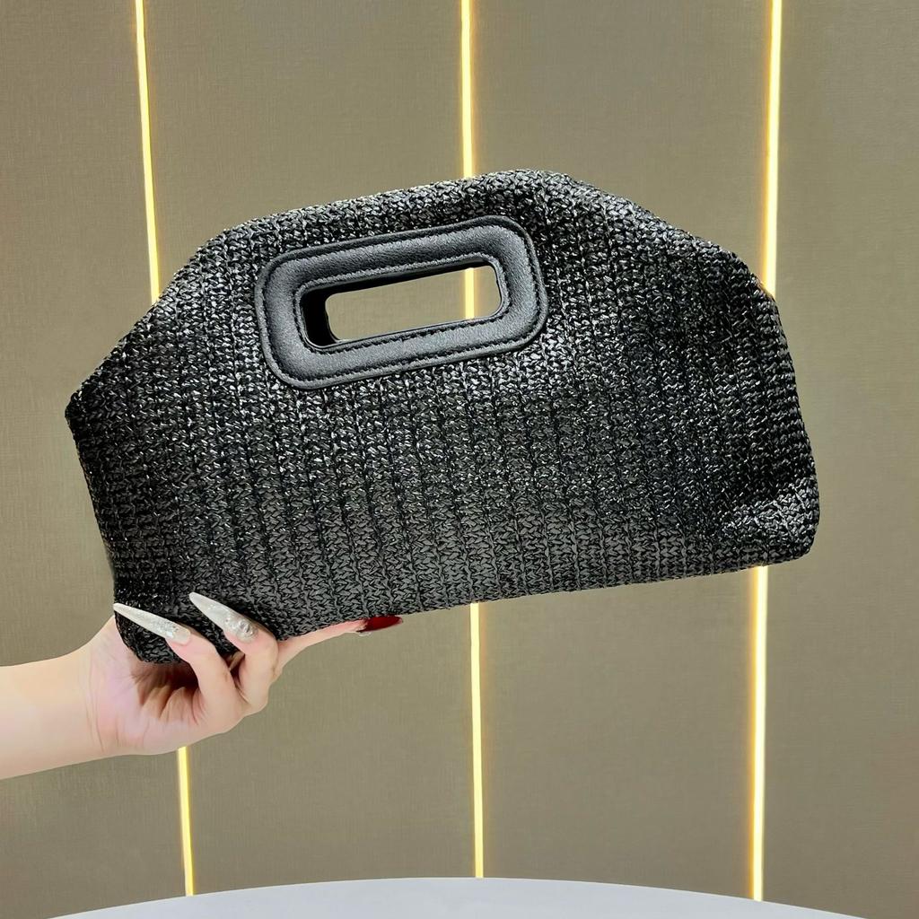 Hand-held Bag, Woven Bag, Women's Large Capacity Chain Bag, Crossbody Bag, Handbag