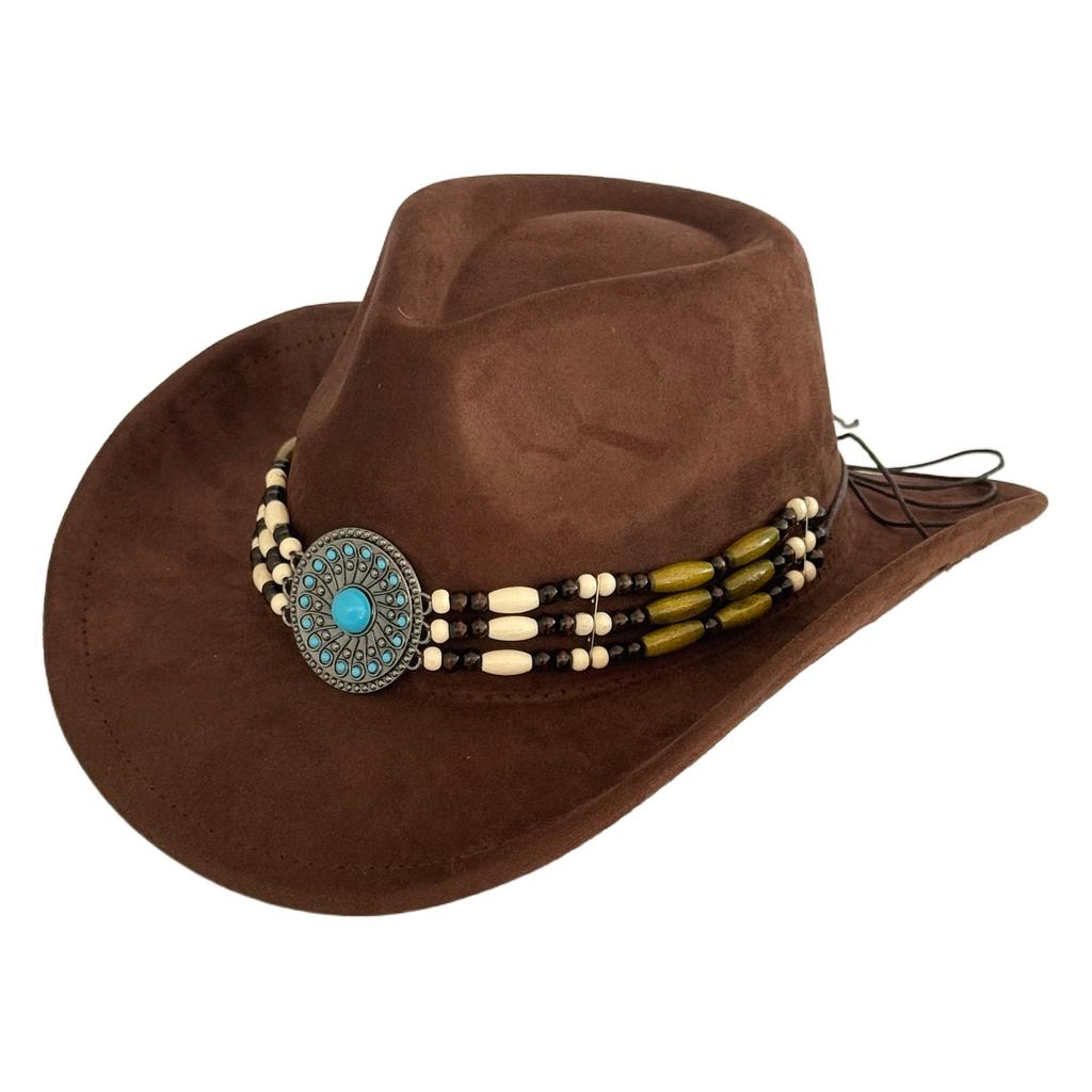 Hot-selling retro bull's head big-brimmed top hat, European and American suede western cowboy hat, men's temperament jazz hat