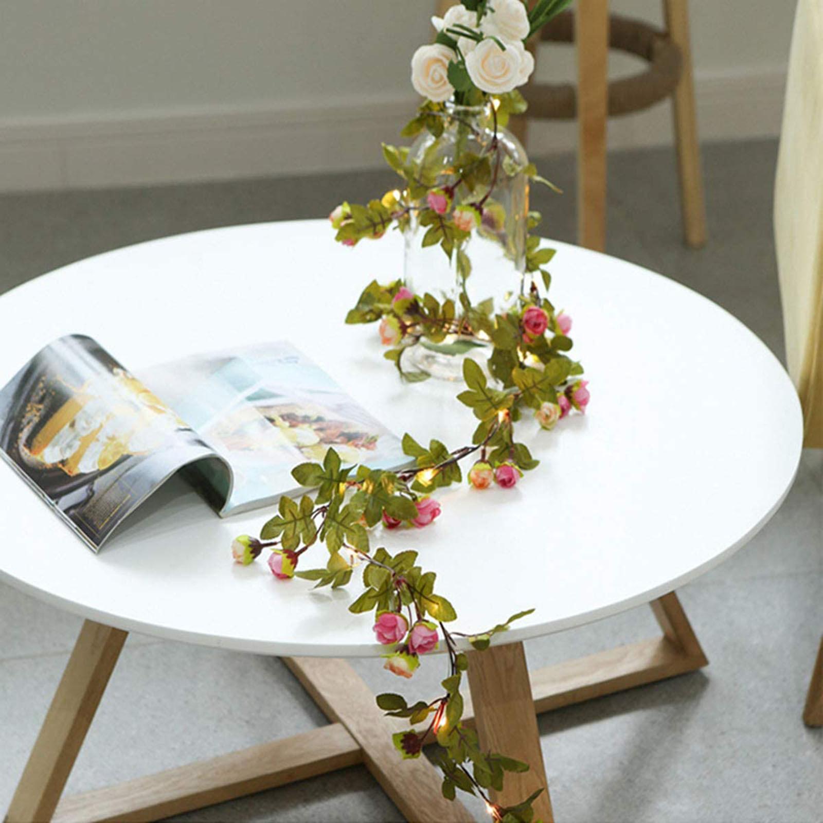 

2M 20LED освещенная осенняя гирлянда из кленовых листьев для вечеринки, украшения спальни розовый