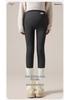 2025 Women's Plus Size Winter Maternity Leggings with Fleece Lining