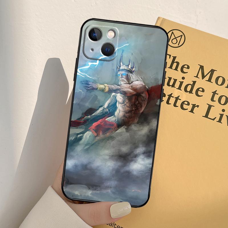 Zeus Phone Case For iPhone 11 12 13 14 Pro Max XS XR X 6 7 8 Plus 12 13 Mini SE 2020 Cover Shell