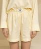 Keontueosong Yellow Cotton Modal Pajama Shorts