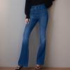 Dámske strečové džínsy bez gombíka Pull On Jeans Denim Nohavice Regular Fit Jean