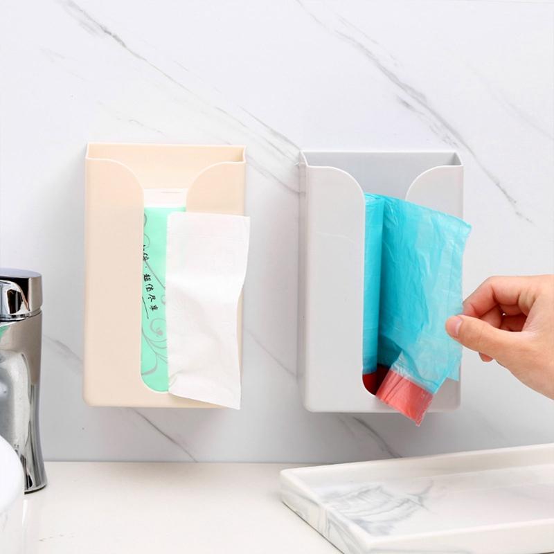 Multipurpose Tissue Box Rectangular Tissue Storage Box Bathroom Wall Mounted Toilet Paper Case Desktop Napkin Box Bathroom Box