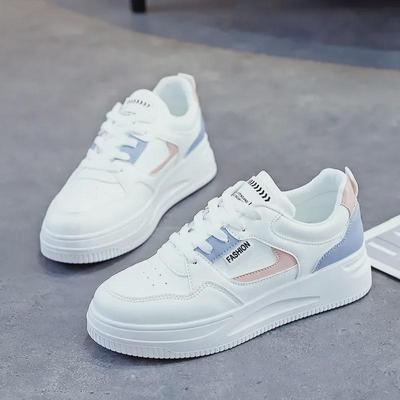 Women's Large Size 2025 Spring/Autumn Casual White Thick-Soled Shoes for Students