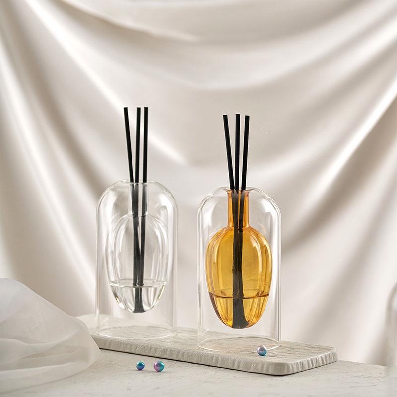 Simple Luxury Aroma Glass Vase - Muji-Inspired Essential Oil Holder