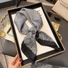 French Retro Silk Scarf Women'S Cashew Nut Fashion Versatile Small Square Scarf Literary Streamer Scarf High-End Scarf