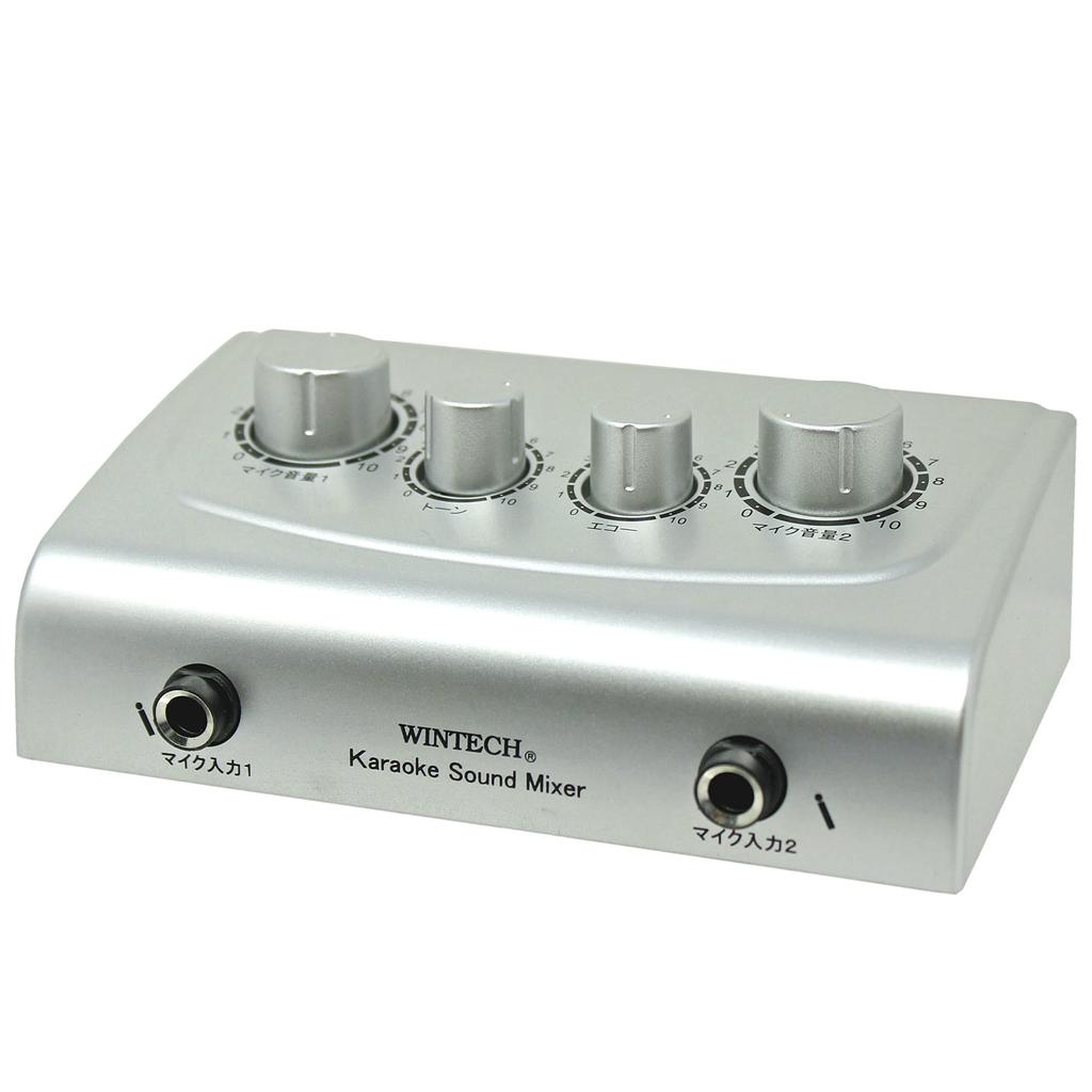 WINTECH Compact Karaoke Mixer Karaoke Mixing Echo Tone Duet CKM-1