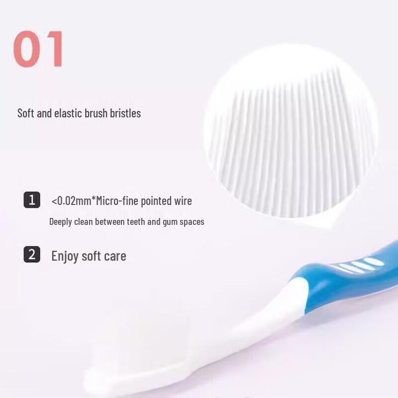 Shuke ZHS-TL09 Elastic Gum Protection Toothbrushes 9-Pack