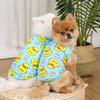 Spring and summer dog pet cat clothes accessories big yellow duck cat vest mesh transparent sales pet dog supplies