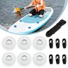 Bungee Deck Kit D Rings Pad Patch for Kayak Canoe Inflatable Boat Fishing Blue