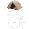 Fujimi Sangyo Easy Up Dome Tent 200 Dome Tent Camping Outdoor Evacuation Disaster Preparedness OF-CS200