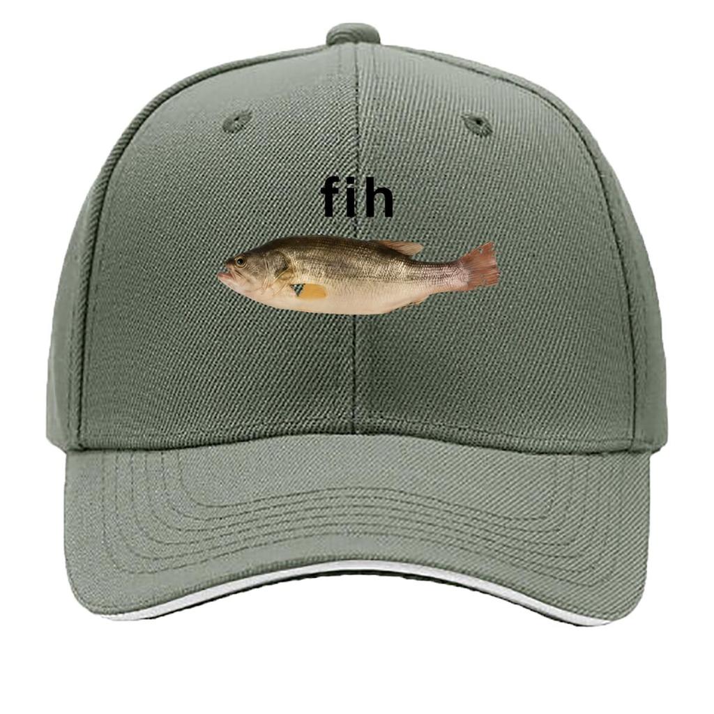 Fih Fish Meme Graphic Sandwich Baseball Cap Sun Cap Outdoor Workouts Hat