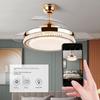 Invisible Fan Lamp New Arrival Ceiling Fan Lights Frequency Conversion Six-Speed Intelligent For Home Living Room Dining Room Bedroom Fan Chandelier