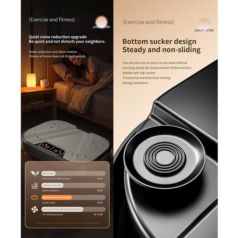 Plataforma vibratoria entrenador cardiovascular para casa, entrenador vibratorio eléctrico anticelulítico para el cuerpo, carga 175 kg