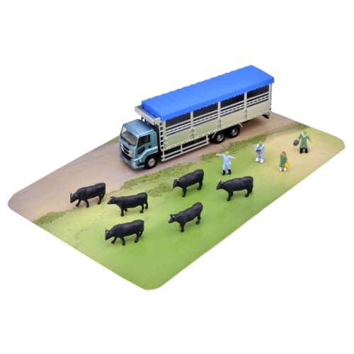 Tomytec The Truck Collection Truck Collection Livestock Transporter Set A Livestock Diorama Supplies 331551