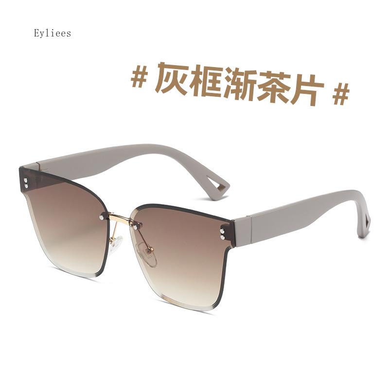 New Fashion Rimless Sunglasses Women Brand Designer Gradient Sun Glasses Luxury Trimming Frameless Eyeglasses Ladies Gafas