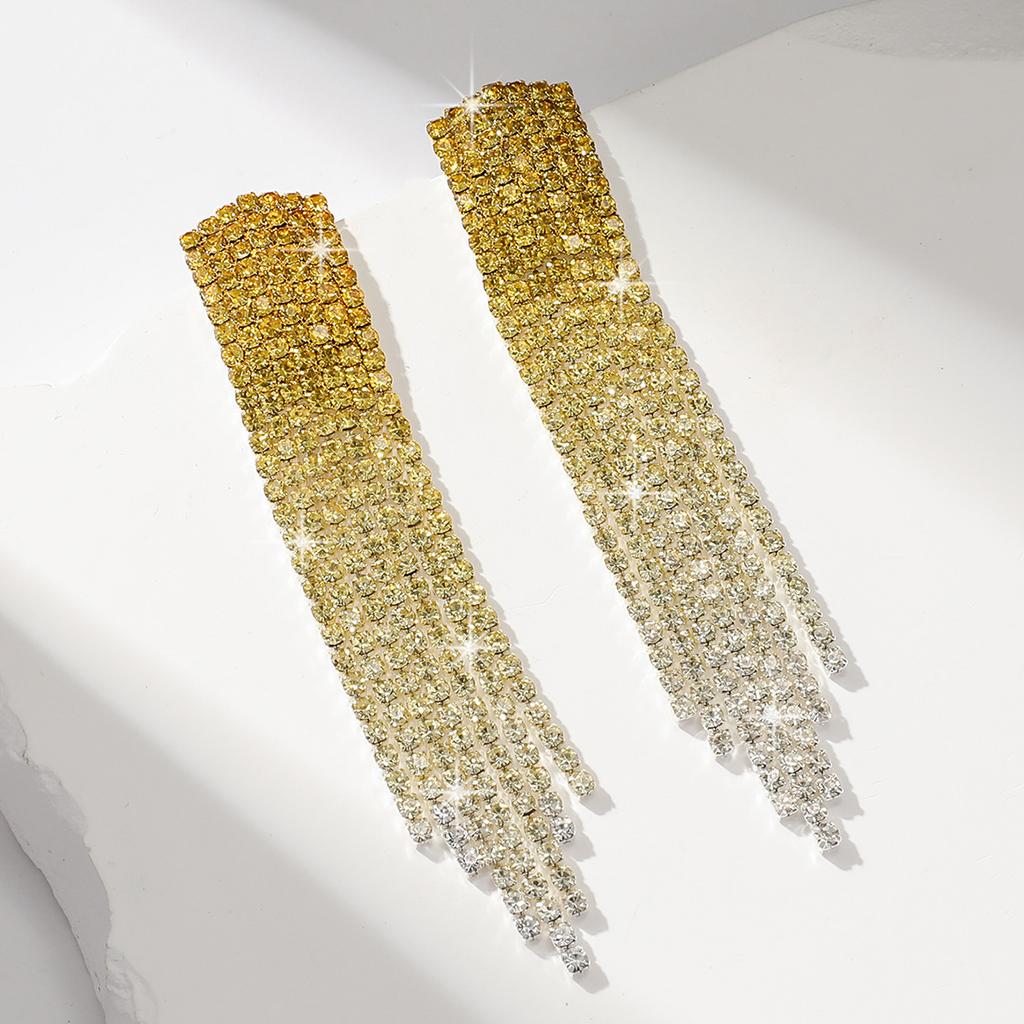 2PC Women's Fashion Colorful Claw Chain Series Tassel Earrings Outdoor Travel Carnival Banquet Party Holiday Dressing Gifts