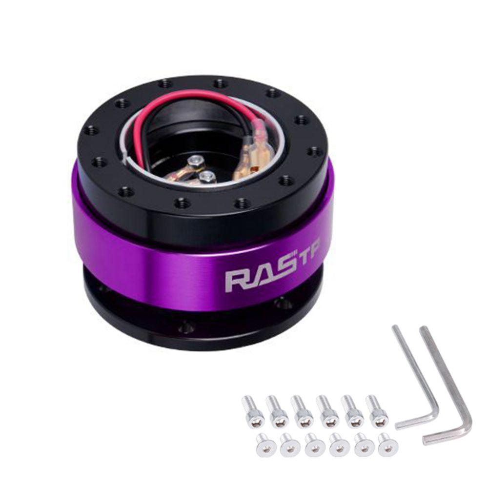 MUGE-Car Steering Wheel Snap Off Quick Release Hub Adapter Boss Kit Aluminum For 6-Hole Steering Wheel Hub Car Accessories QR030