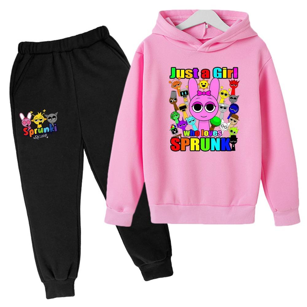 Kids' Hoodie and Pants Set for Boys and Girls - Anime Character Sweatshirt, Spring and Autumn Kids' Outfit