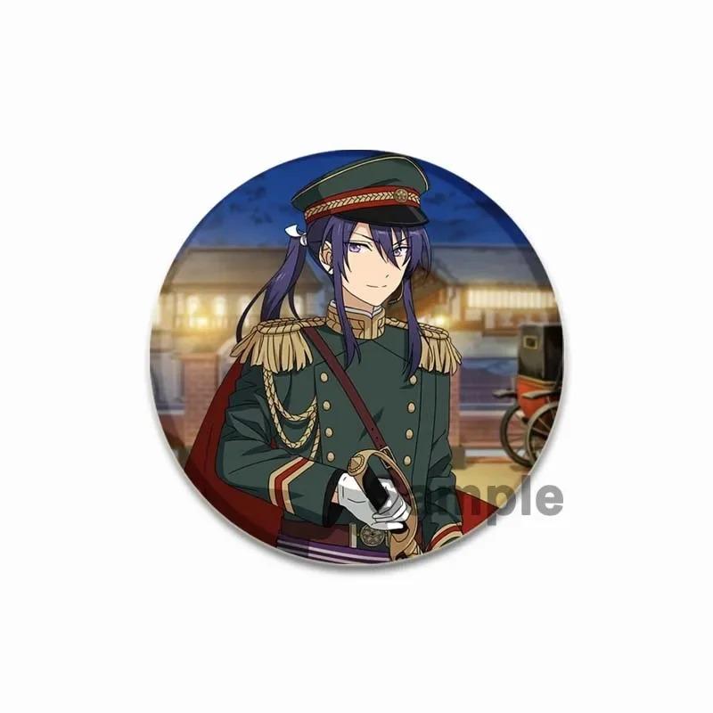 32/44/58MM Tinplate Brooch Ensemble Stars SOUMA KANZAKI Round Pins Cute Cartoon Badge for Backpacks Clothes Accesoory Jewelry