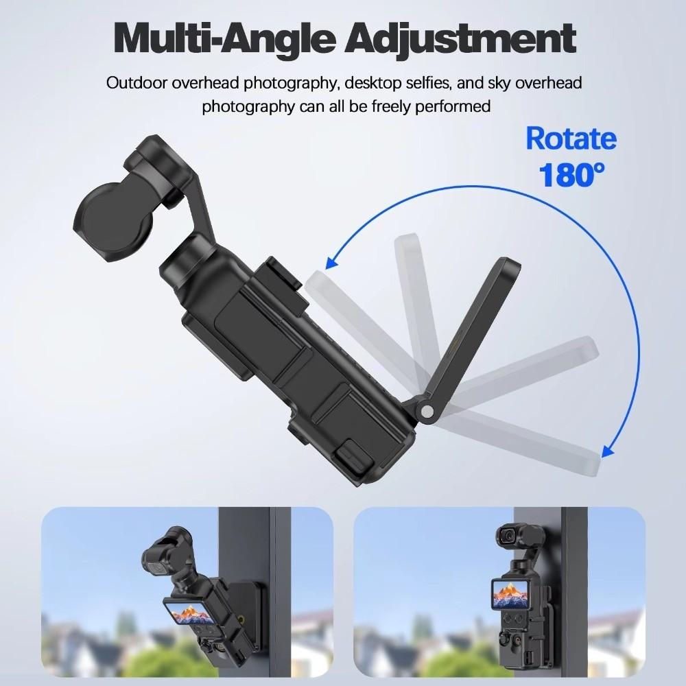 Foldable Magnetic Mount Expansion Adapter Holder for DJI Osmo Pocket 4 Cycling/V-log/Tabletop