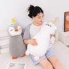 70cm Cartoon Animal Plush Pillow Fox Lamb Penguin Bear Sleeping Bolster Companion Friend Gift