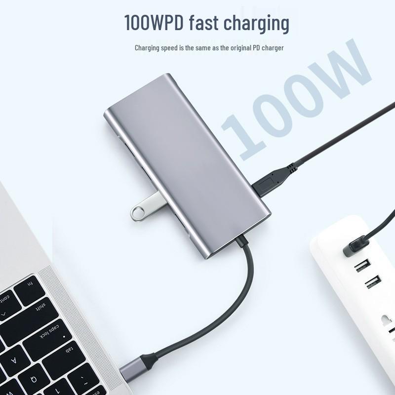 Cross-Border 11-in-1 USB 3.0 Type-C Hub with VGA Expansion