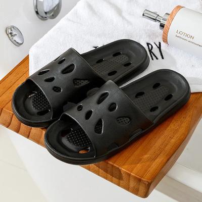 Fashion Slippers Men Bathroom Water Leaky Slippers Summer Women Home Couples Non-slip Indoor Home Waterproof Sandals Super Light