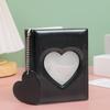 3-inch Solid Color Photo Album Love Hollow Photocard Holder With Heart Pendant Kpop Idol Cards Collect Book Polaroid Album