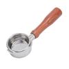 58mm Bottomless Portafilter Fit for Petrus Stainless Steel Universal 3 Ears Portafilter with Wooden