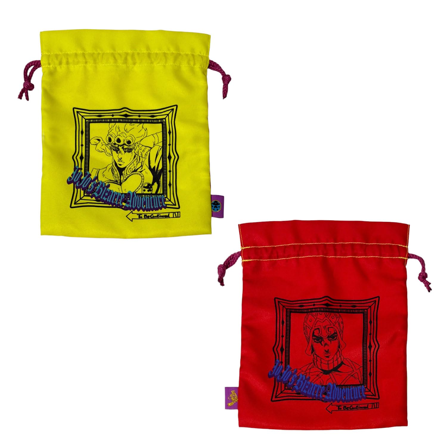 

Small Planet Bizarre Golden Wind Travel Drawstring Bag Giorno Mista JoJo s Adventure &