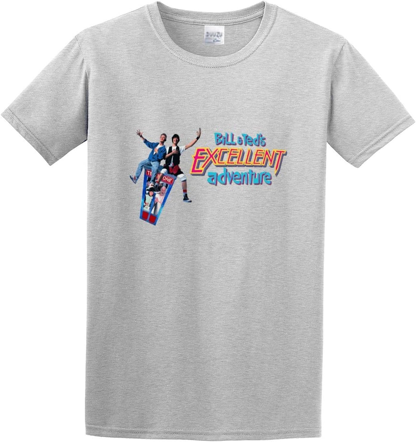 Men s Bill Teds Excellent Adventure Men s T Shirt Fashion Casual Cool Teehirts L серый
