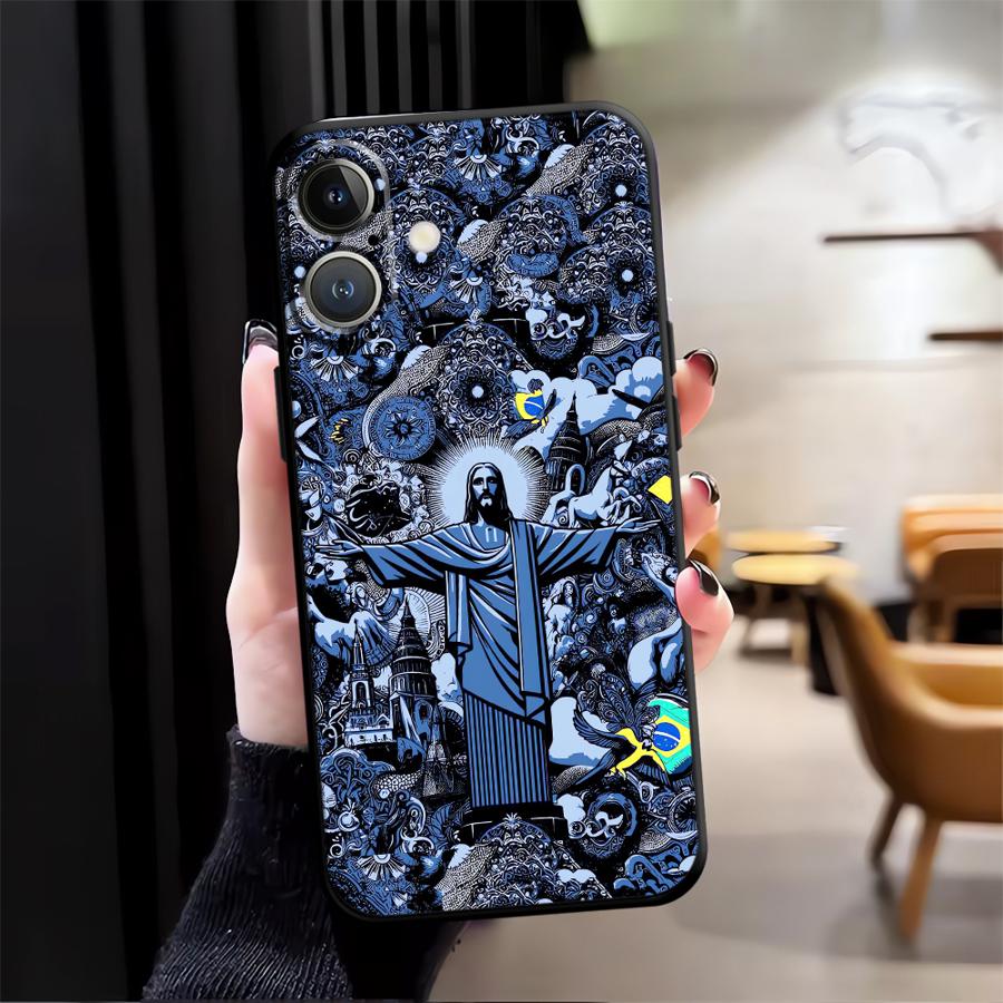 Cover Case for Apple iPhone XR XS MAX 11 14 Air 13 17 Pro Max 12 16 15 Pro 7 8 God Jesus Shell Capa