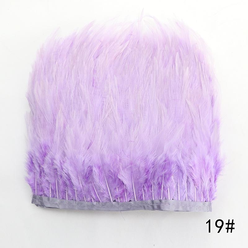 Feather Cloth Strip 10-15Cm Stage Performance Clothing Accessories Rooster Hair Cloth Edge Feather Strip
