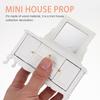 STOBOK Puppenhaus Schminktisch Miniaturmöbel Mini-Kommode mit Spiegel Spielzeug Rollenspiel Exquisites Design Möbelsammlung Ausstellung Miniatur