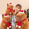 Simulation Capybara Plush Toy Cartoon Capibara Fluffty Doll Christmas Capybara Plush  Birthday Gift